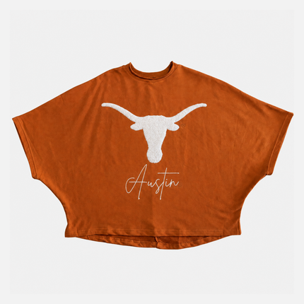 Texas Longhorns Ash Lightweight Fleece Top