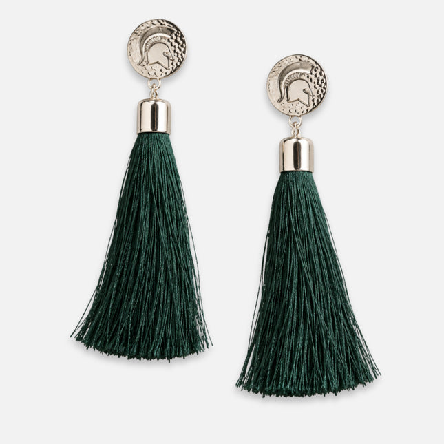 Michigan State Spartans Tia Tassel Earrings