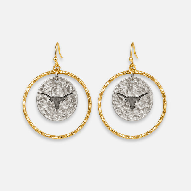 Texas Longhorns Isabella Hoop Earrings