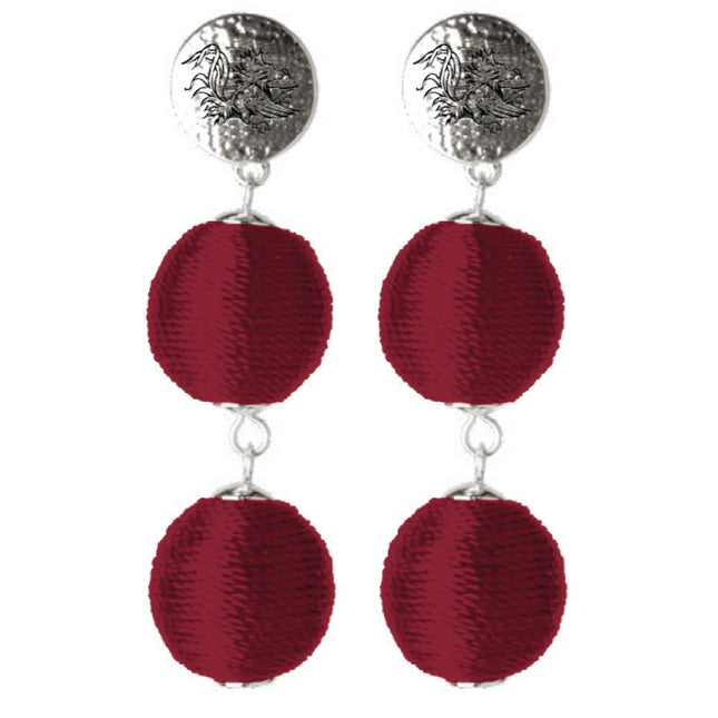South Carolina Gamecocks Viola Earrings