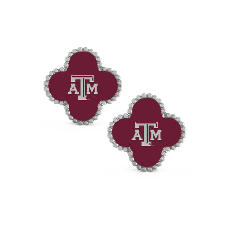 Texas A&M Aggies Adele Quatrefoil Stud Earrings