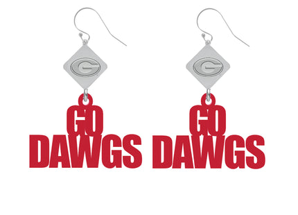Georgia Bulldogs Betsy Laser Cut Earrings