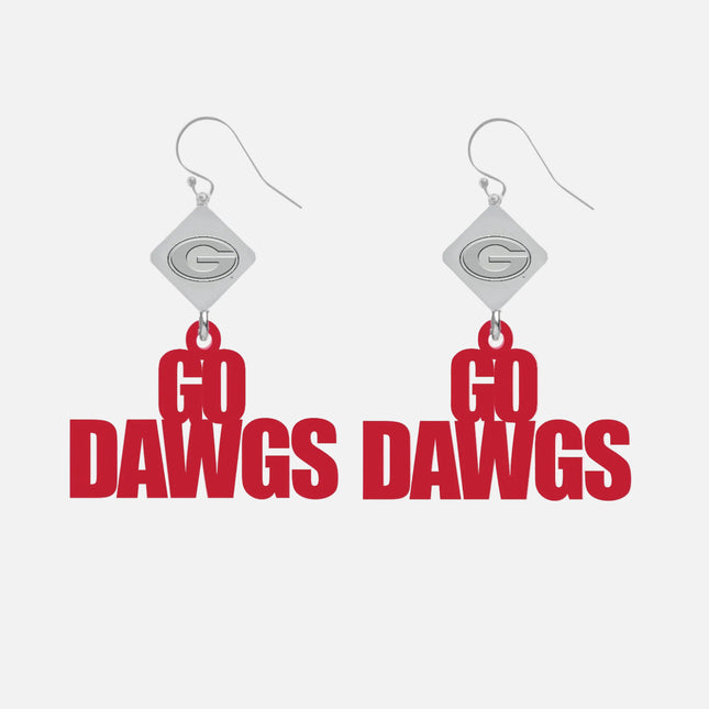 Georgia Bulldogs Betsy Laser Cut Earrings