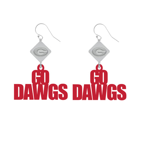 Georgia Bulldogs Betsy Laser Cut Earrings