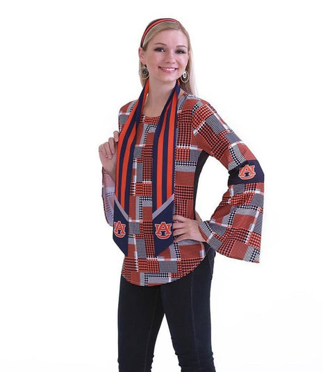 Auburn Tigers Erin Bell Sleeve Top