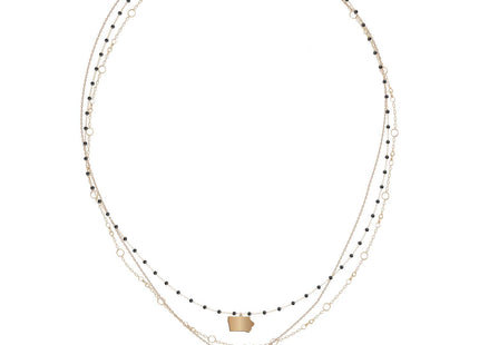 Iowa Hawkeyes Multi Logo Necklace