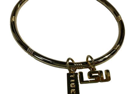 LSU Tigers Logo Bracelet Gold Plated