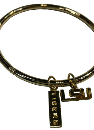 LSU Tigers Logo Bracelet Gold Plated