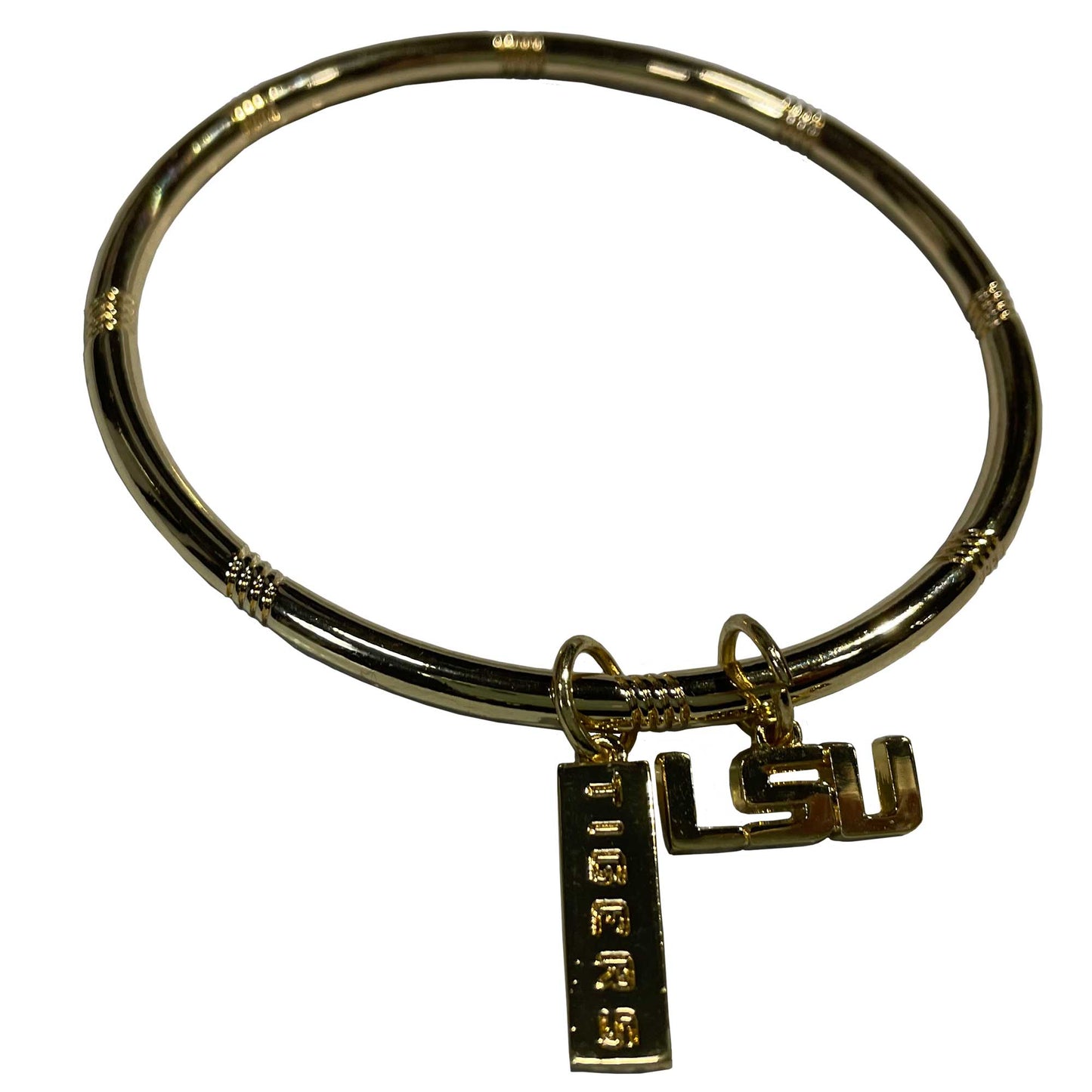LSU Tigers Logo Bracelet Gold Plated