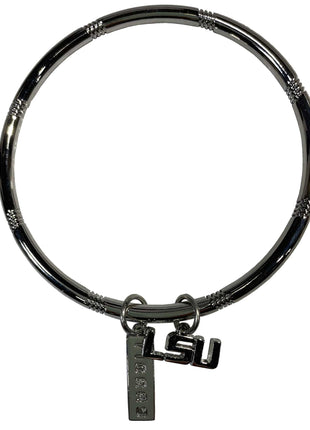 LSU Tigers Logo Bracelet Silver Plated
