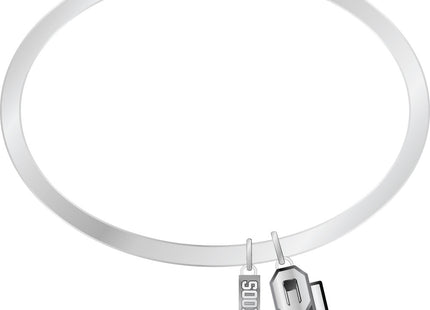 Oklahoma Sooners Logo Bracelet Silver Plated