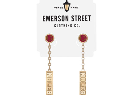 Florida State Seminoles Logo Dangle Earrings