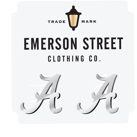 Alabama Crimson Tide Logo Stud Earrings