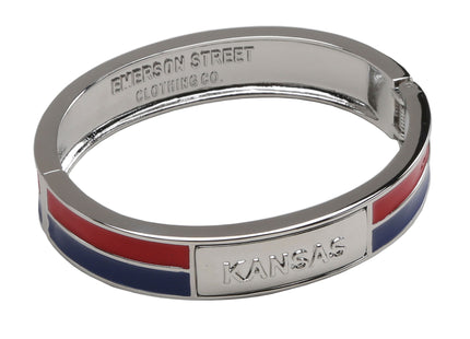 Kansas Jayhawks 2 Tone Bangle