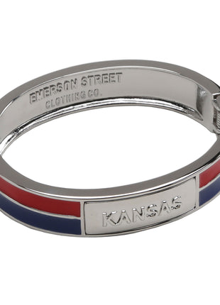 Kansas Jayhawks 2 Tone Bangle