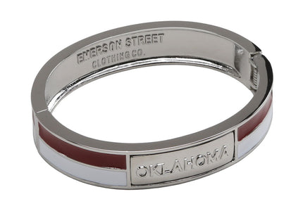 Oklahoma Sooners 2 Tone Bangle