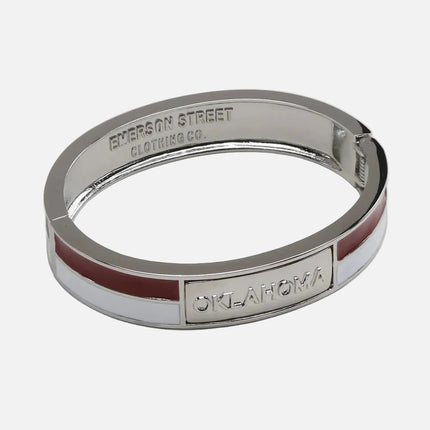 Oklahoma Sooners 2 Tone Bangle