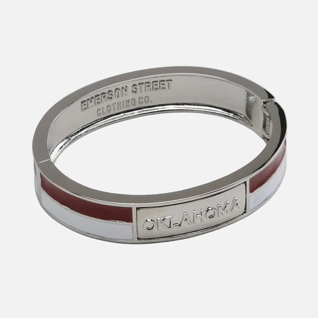 Oklahoma Sooners 2 Tone Bangle