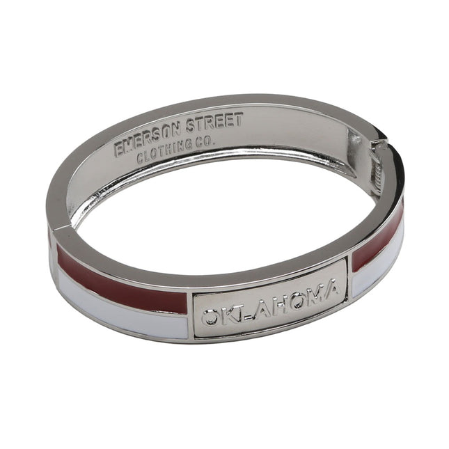 Oklahoma Sooners 2 Tone Bangle