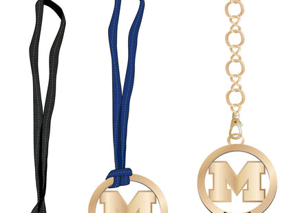 Michigan Wolverines Handbag Charm Set