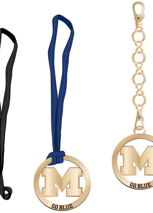 Michigan Wolverines Handbag Charm Set