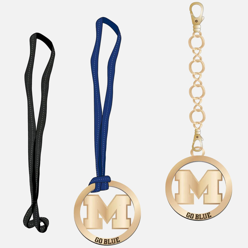 Michigan Wolverines Handbag Charm Set