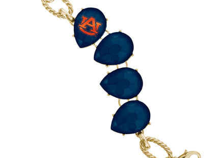 Auburn Tigers Teardrop Bracelet