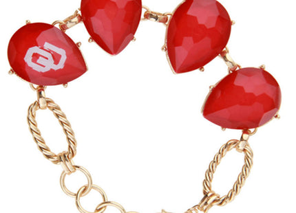 Oklahoma Sooners Teardrop Bracelet