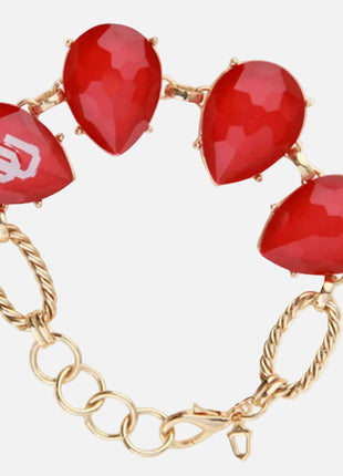 Oklahoma Sooners Teardrop Bracelet