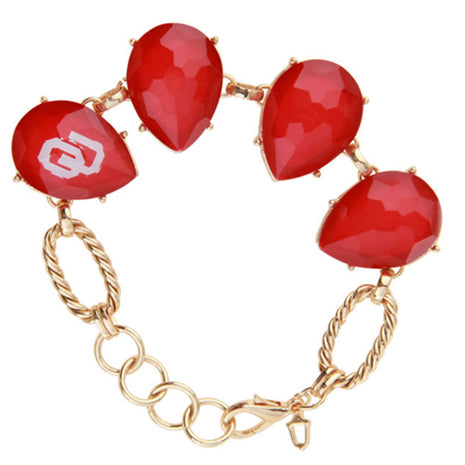 Oklahoma Sooners Teardrop Bracelet