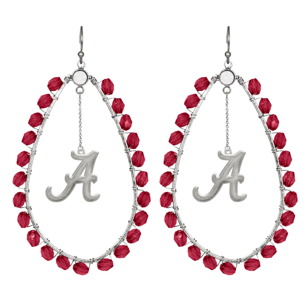 Alabama Crimson Tide Multi Stone Earrings