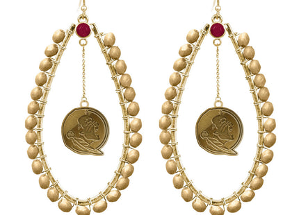 Florida State Seminoles Multi Stone Earrings