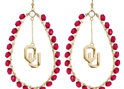 Oklahoma Sooners Multi Stone Earrings