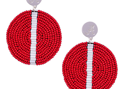 Alabama Crimson Tide Greta Hand Beaded Earrings