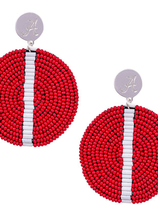 Alabama Crimson Tide Greta Hand Beaded Earrings