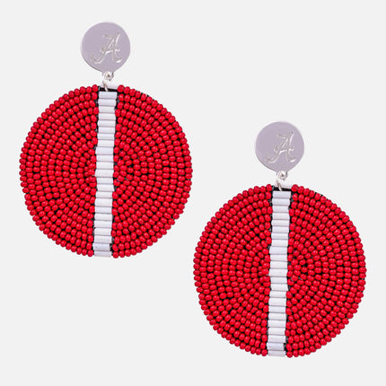 Alabama Crimson Tide Greta Hand Beaded Earrings
