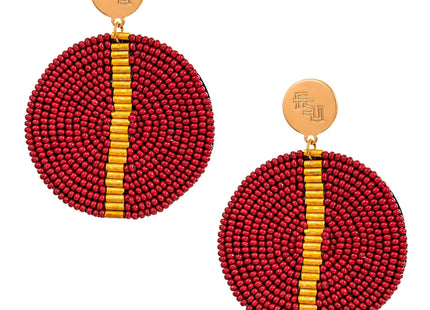 Florida State Seminoles Greta Hand Beaded Earrings