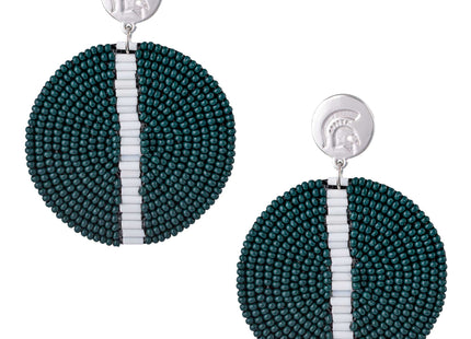 Michigan State Spartans Greta Hand Beaded Earrings