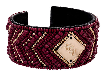 Florida State Seminoles Hand Beaded Cuff
