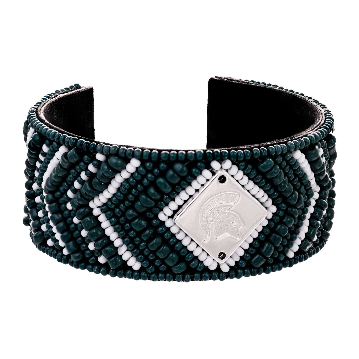 Michigan State Spartans Hand Beaded Cuff
