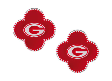 Georgia Bulldogs Adele Quatrefoil Earrings