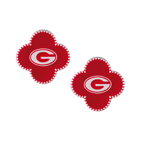 Georgia Bulldogs Adele Quatrefoil Earrings