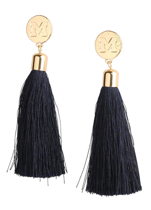 Michigan Wolverines Tia Tassel Earrings