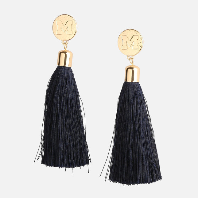 Michigan Wolverines Tia Tassel Earrings