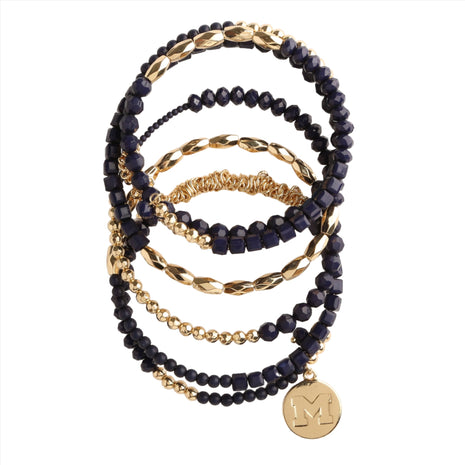 Michigan Wolverines Mackenzie Wrap Bracelet