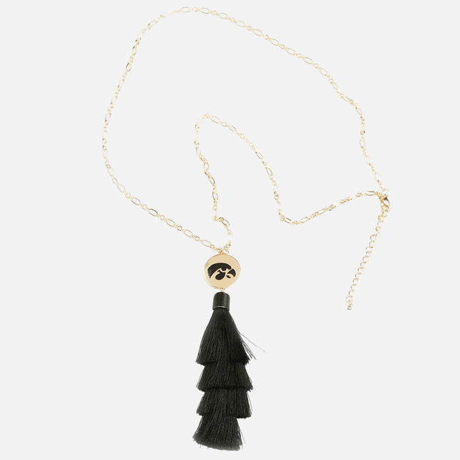 Iowa Hawkeyes Tara Tassel Necklace