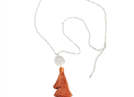 Texas Longhorns Tia Tassel Necklace
