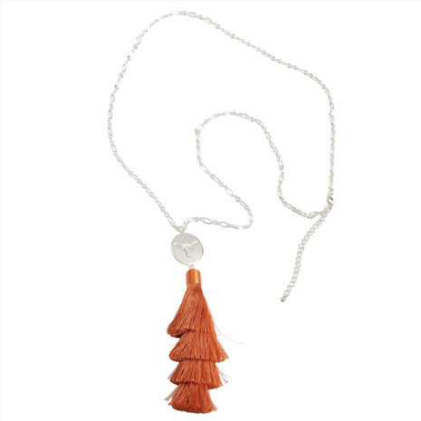 Texas Longhorns Tia Tassel Necklace