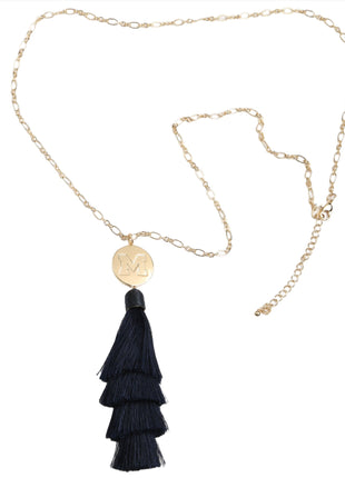 Michigan Wolverines Tara Tassel Necklace