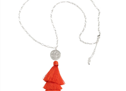 Clemson Tigers Tara Tassel Necklace